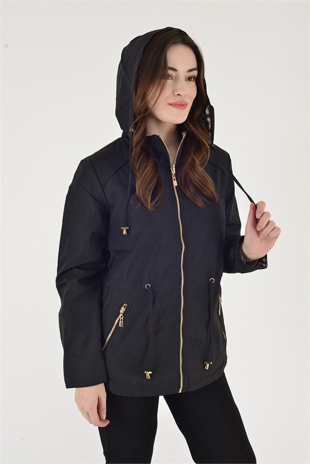 H-69972 TWIN EKOSE DESEN ÇİFT TARAFLI YAĞMURLUK