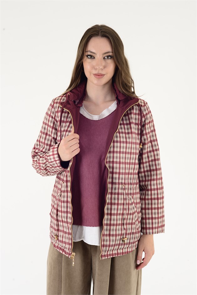 H-69972 TWIN EKOSE DESEN ÇİFT TARAFLI YAĞMURLUK