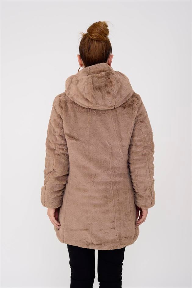 HV871 TWIN KÜRK DETAYLI ÇİFT TARAFLI MONT