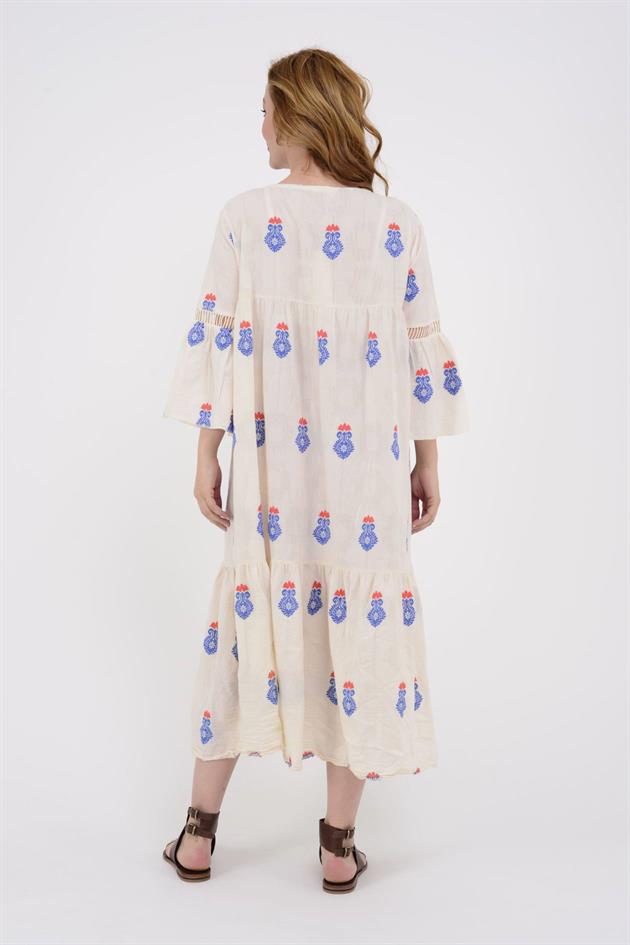 IT10383 FLORA UZUN HAM ELBİSE