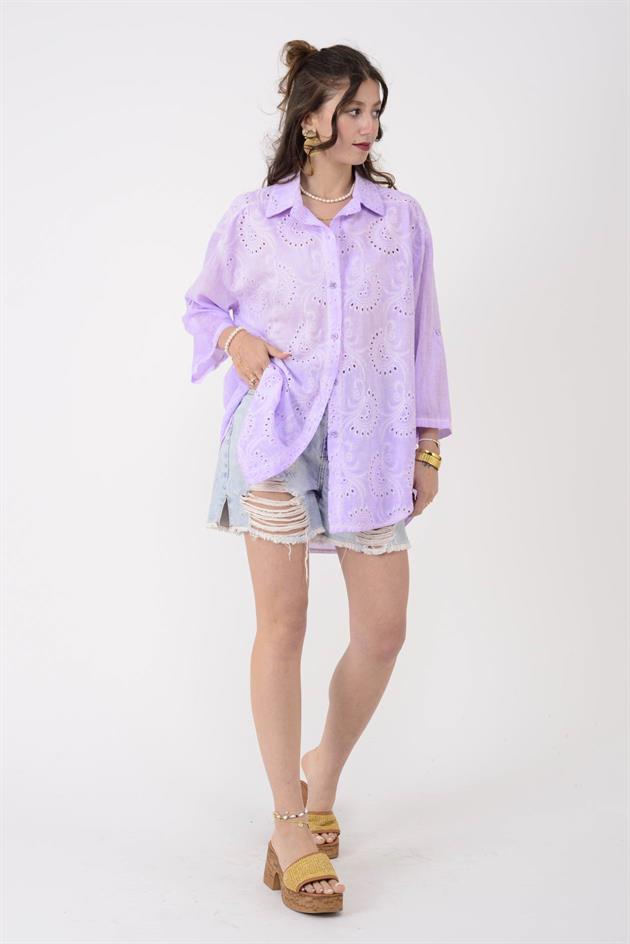 SN373 FİSTOLU PAMUKLU GÖMLEK