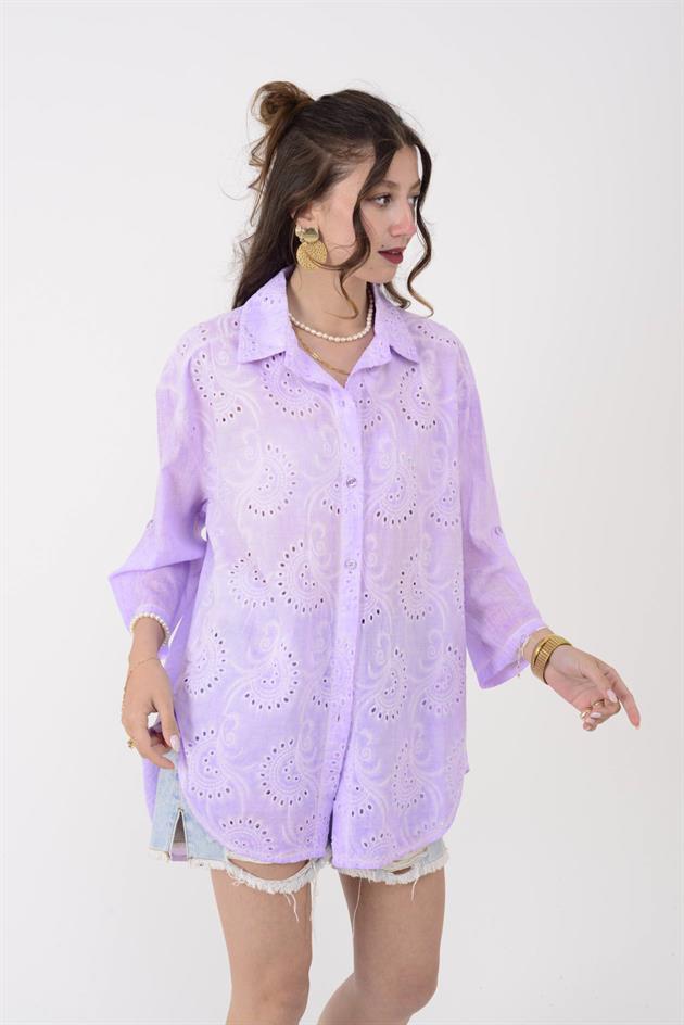 SN373 FİSTOLU PAMUKLU GÖMLEK