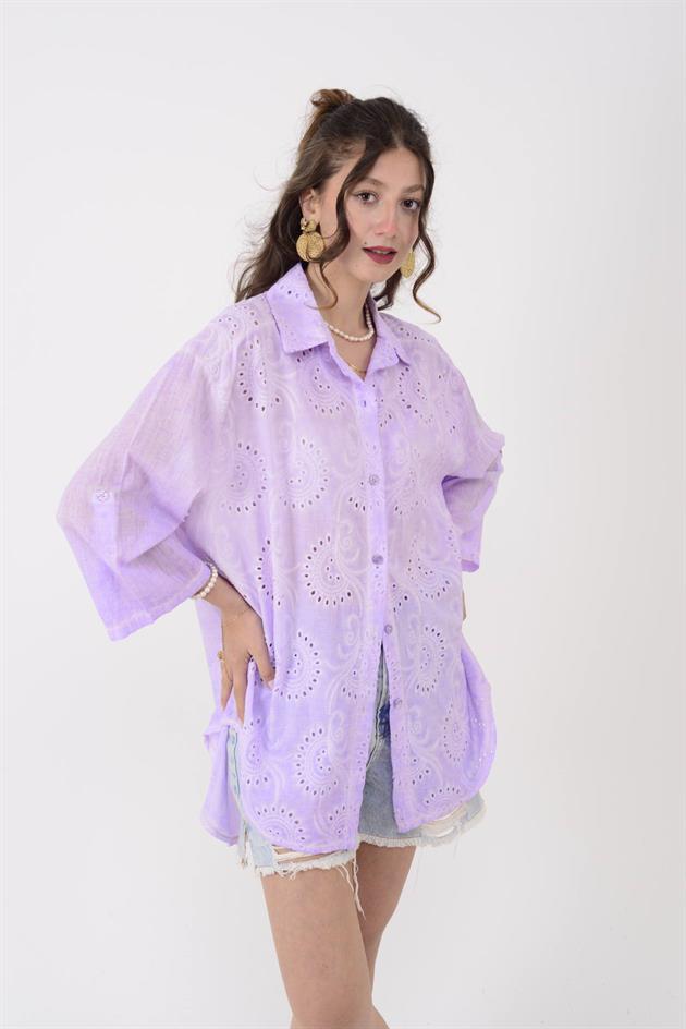 SN373 FİSTOLU PAMUKLU GÖMLEK