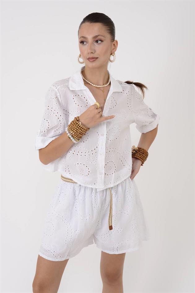 SN769 FİSTO ŞORT GÖMLEK TAKIM