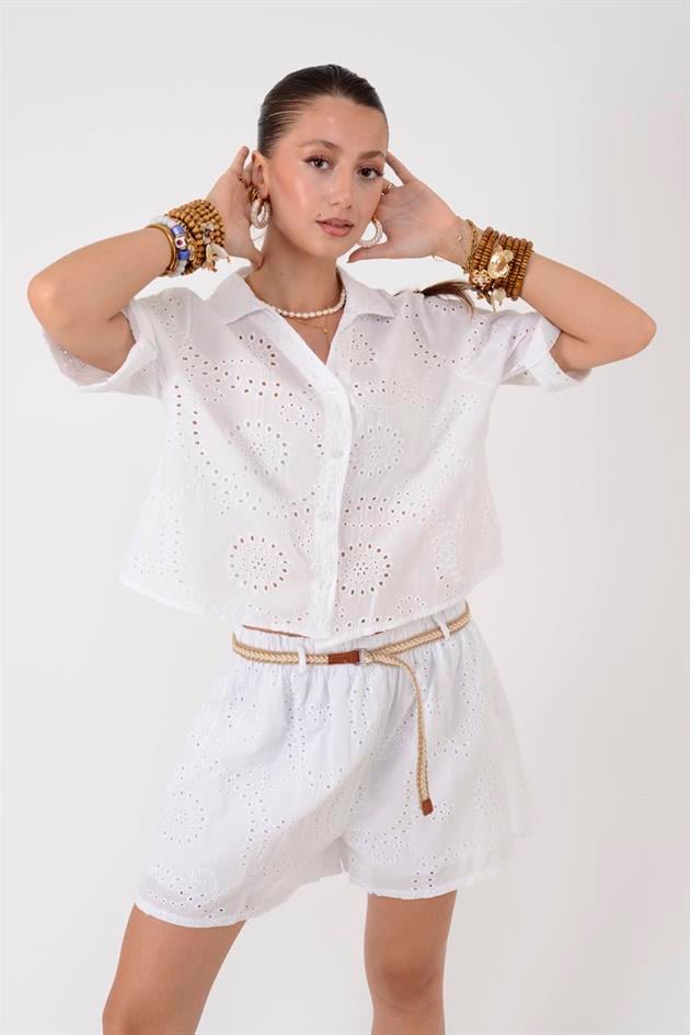 SN769 FİSTO ŞORT GÖMLEK TAKIM