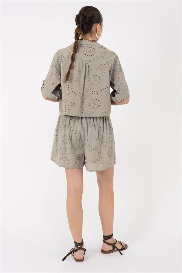 SN769 FİSTO ŞORT GÖMLEK TAKIM