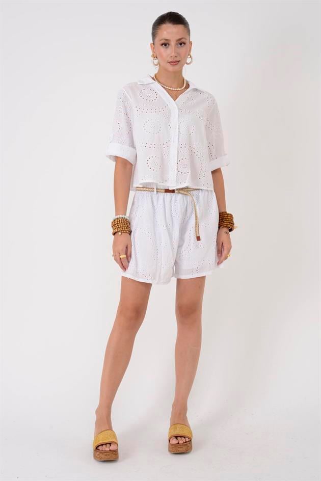 SN769 FİSTO ŞORT GÖMLEK TAKIM