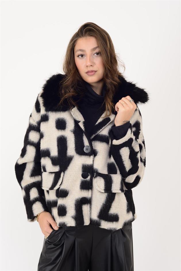 SN950 KÜRK DETAYLI KEÇE KABAN