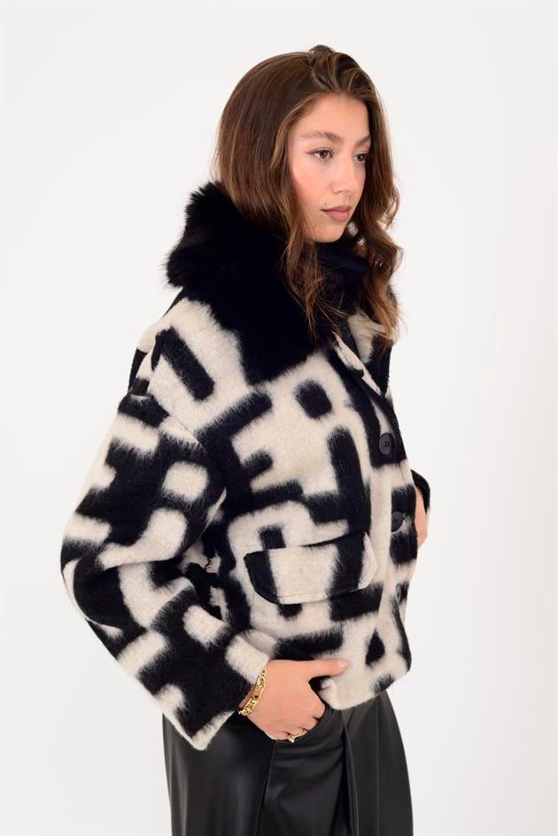 SN950 KÜRK DETAYLI KEÇE KABAN