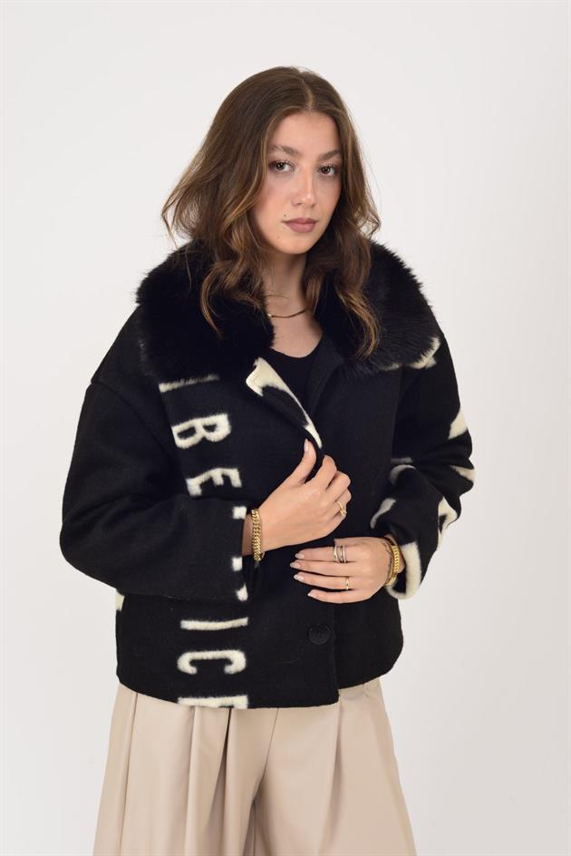 SN950 KÜRK DETAYLI KEÇE KABAN