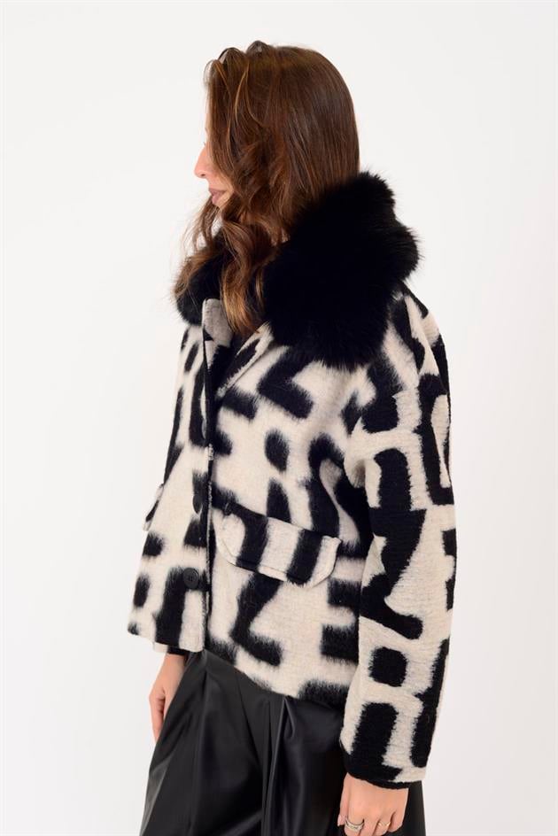 SN950 KÜRK DETAYLI KEÇE KABAN