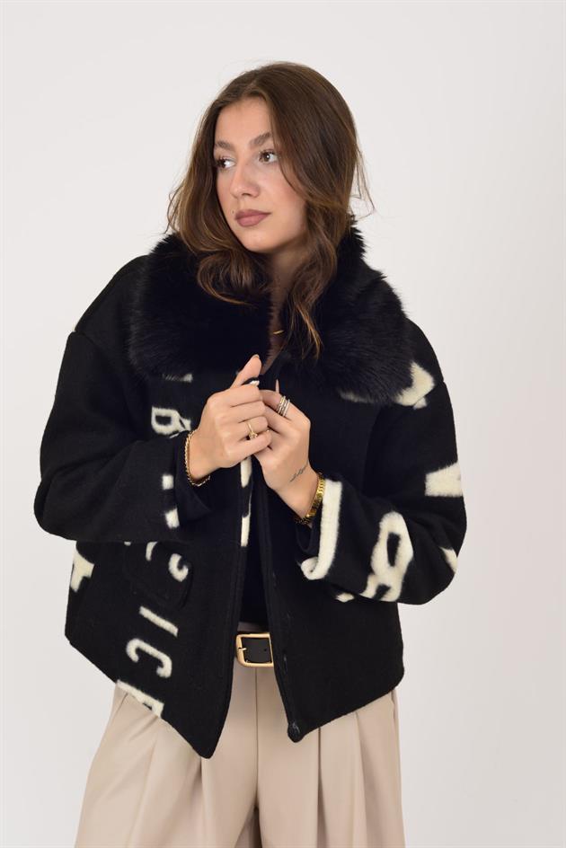 SN950 KÜRK DETAYLI KEÇE KABAN