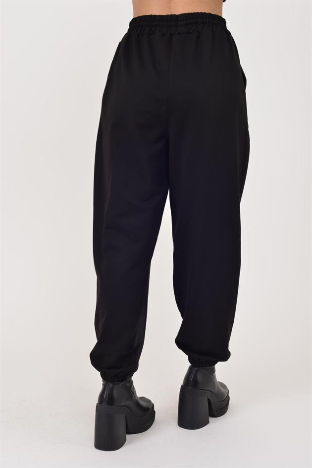 TK20700 TERRA PAÇASI LASTİKLİ DERİ PANTOLON