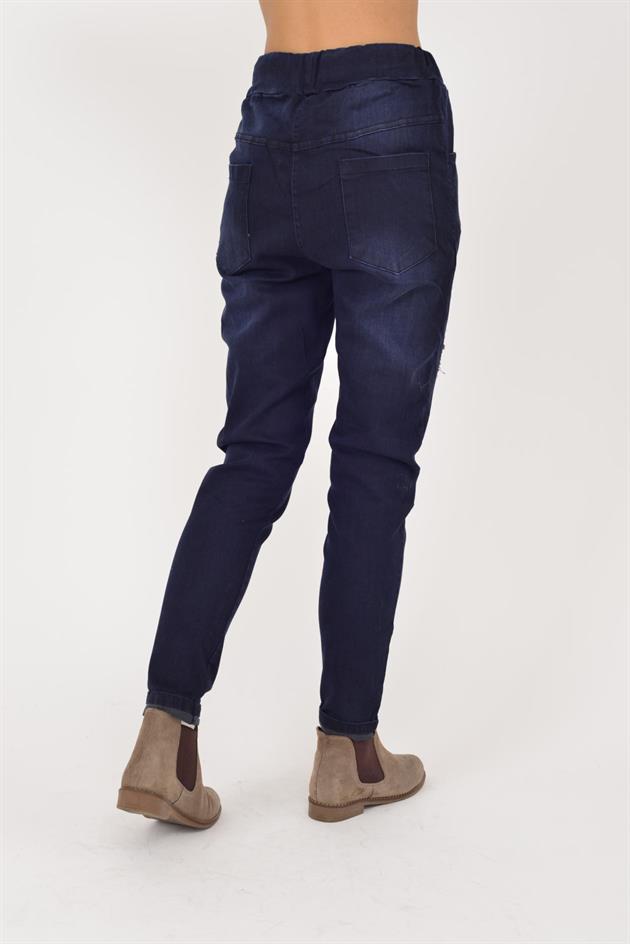 TK21722 TERRA PAYET DETAYLI LİKRALI PANTOLON