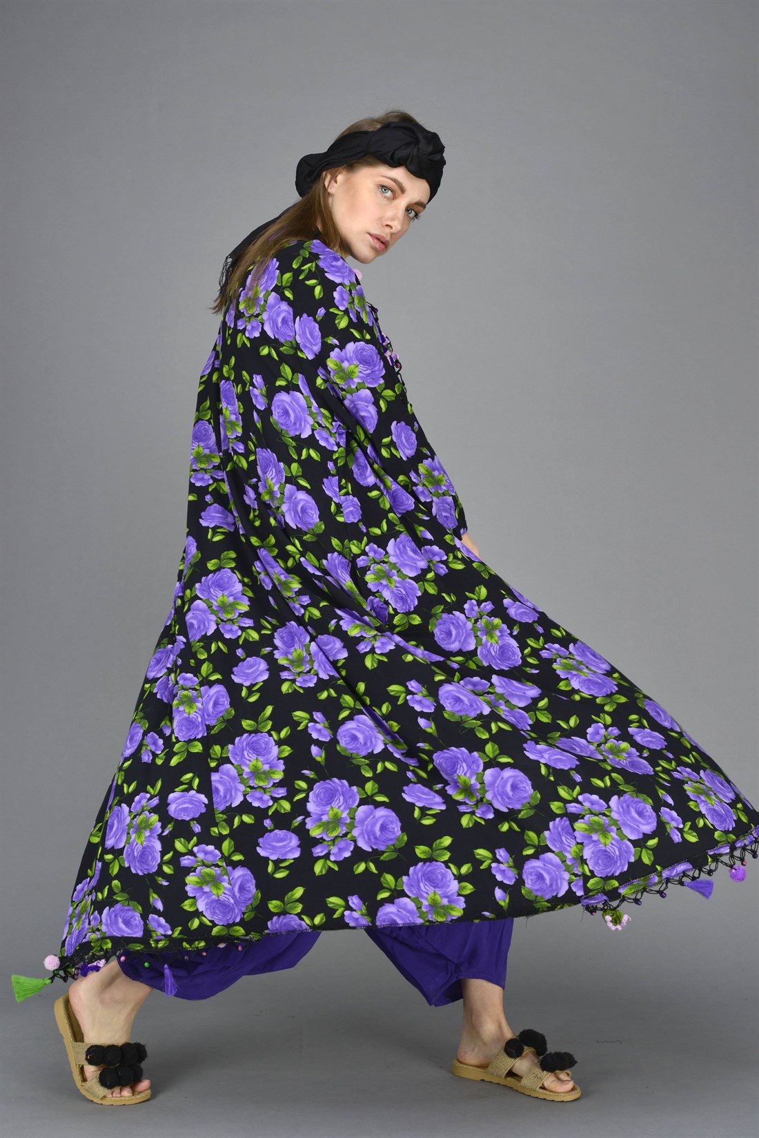 İST11 GÜL DESEN BOHO KAP · 2