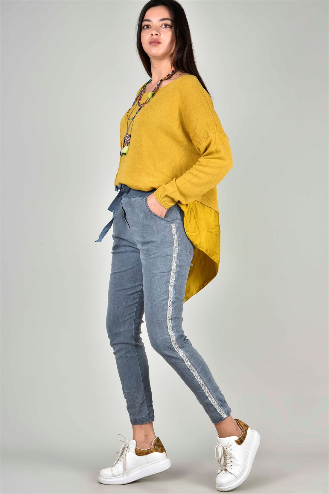 TAŞ ŞERİTLİ GABARDİN PANTOLON · 3