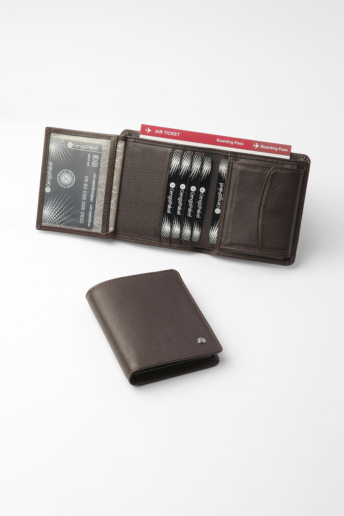 Cengiz Pakel Hakiki Deri Erkek Cüzdan 13659-Kahve - Hakiki Deri 13659 | Cengiz Pakel