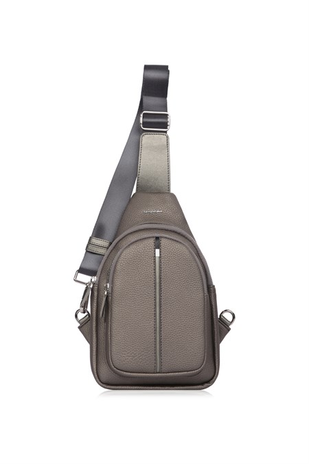 Unisex Crossbody Çanta 7208-Platin - Cengiz Pakel