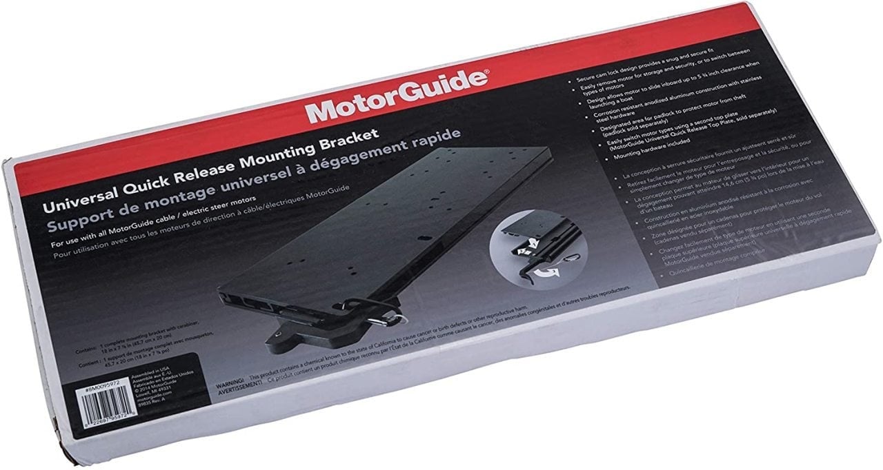 MotorGuide Universal Quick Release Bracket Aluminum