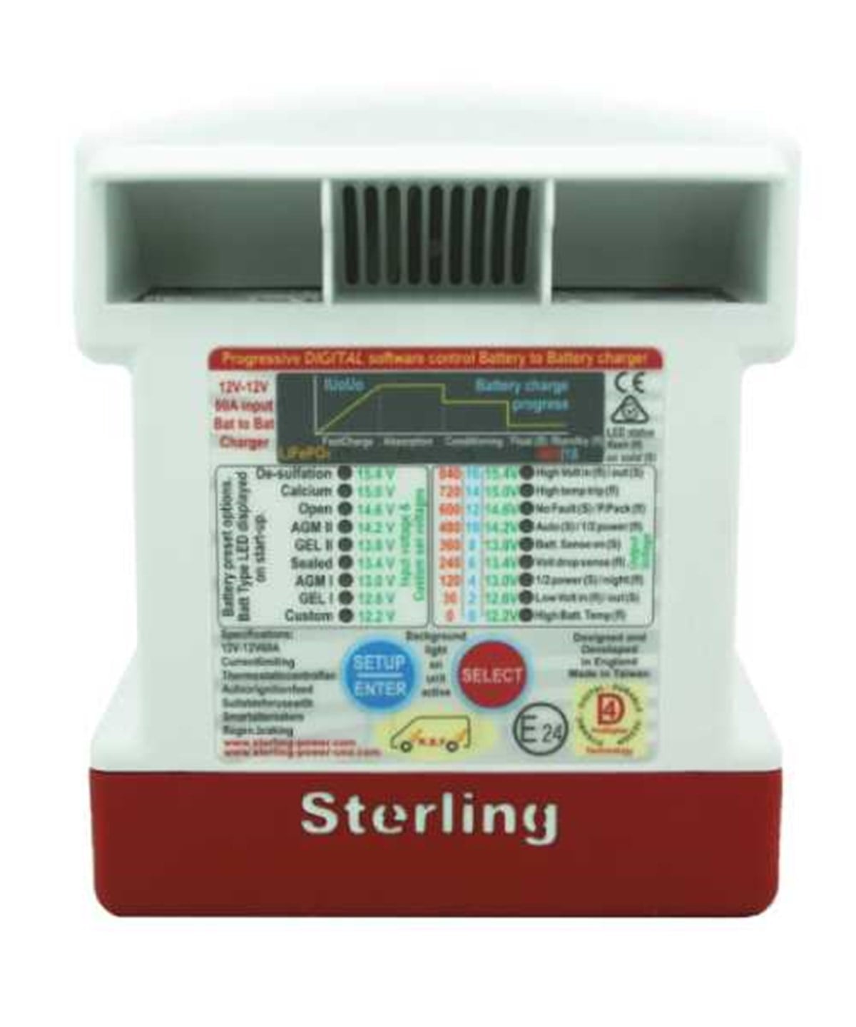 STERLING POWER BATTERY TO BATTERY CHARGER 12V-36V-70A