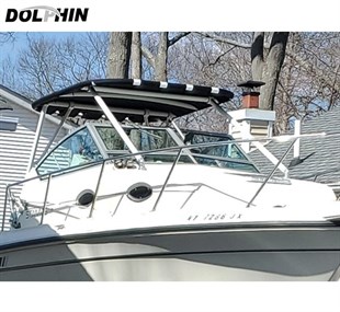 Dolphin Walk Around Boat T Top Anodized Gövde Siyah Güneşlik