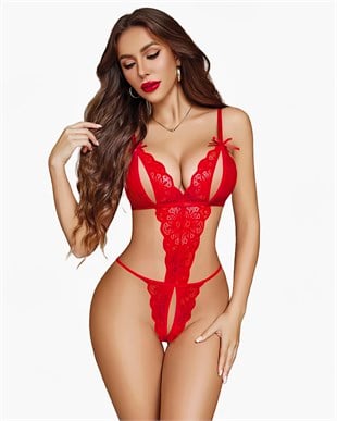 Nightlight Özel Bölgesi Açık Göğüs Detaylı Fantazi Body