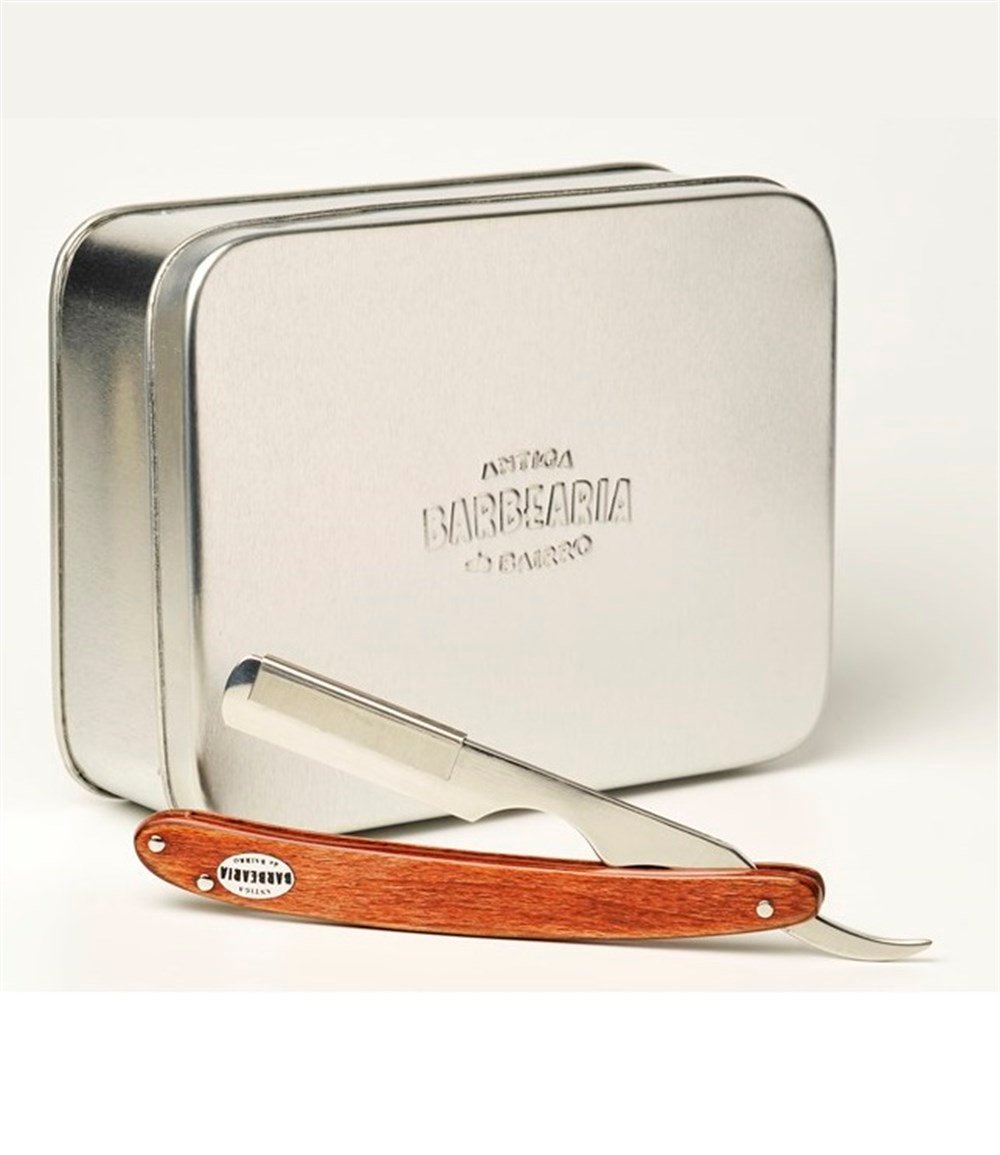 ANTIGA BERBEARIA DA RARIRRO JİLETLİ USTURA AHŞAP SAPLI