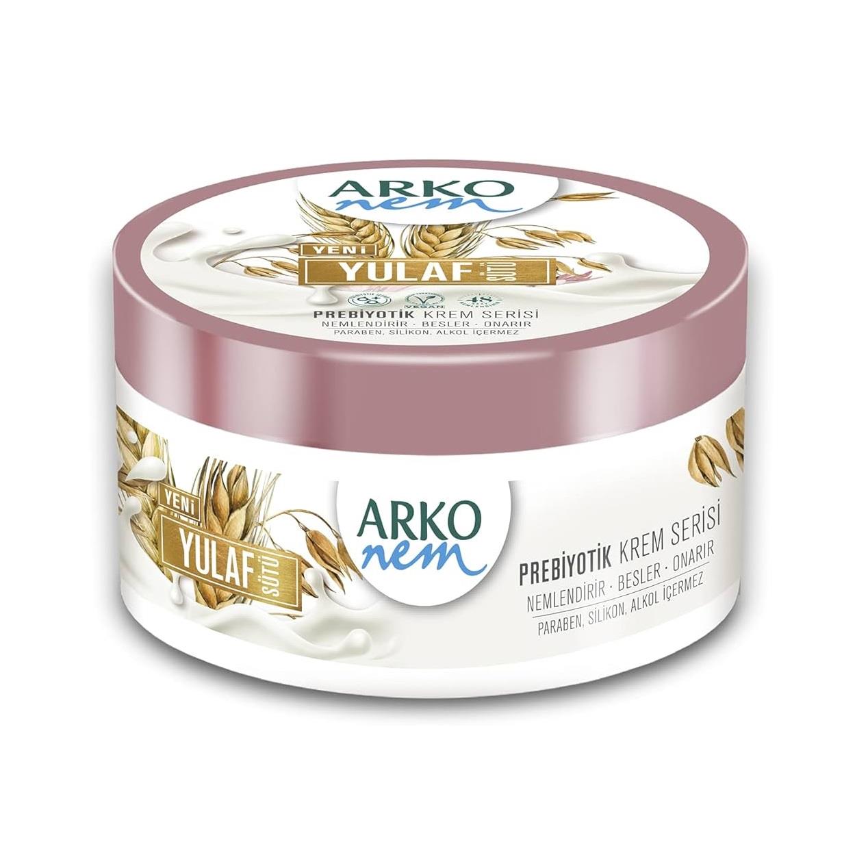 ARKO NEM CİLT BAKIM KREMİ 250ML PREBİYOTİK YULAF SÜTÜ