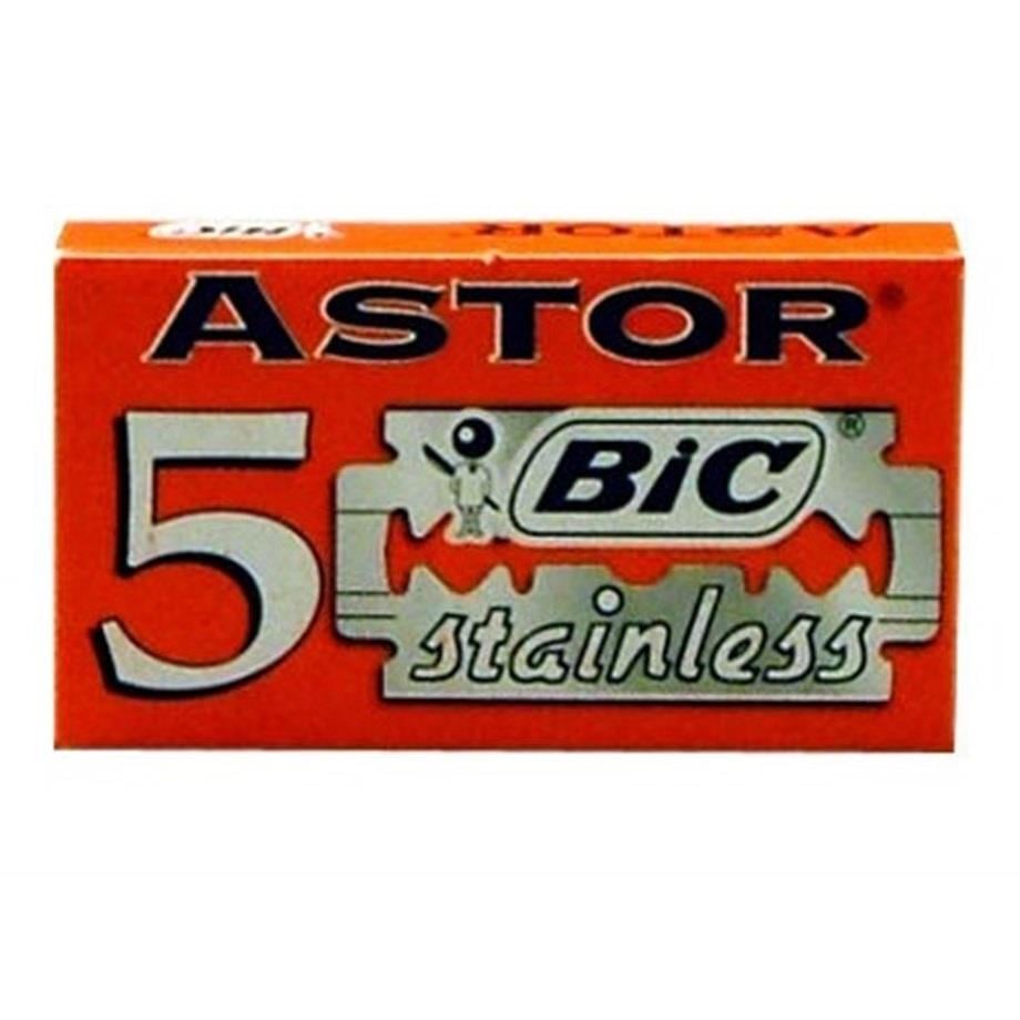 ASTOR BIC STAINLESS ÇİFT KENAR TIRAŞ JİLETİ 5Lİ