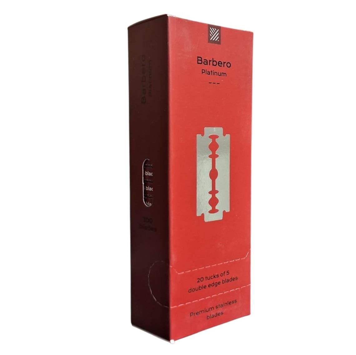 BARBERO PLATINUM PREMIUM STAINLESS ÇİFT KENAR TIRAŞ JİLETİ 100LÜ