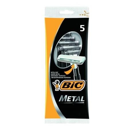 BIC METAL 5LI TEK BIÇAKLI PLASTİK TIRAŞ ALETİ  