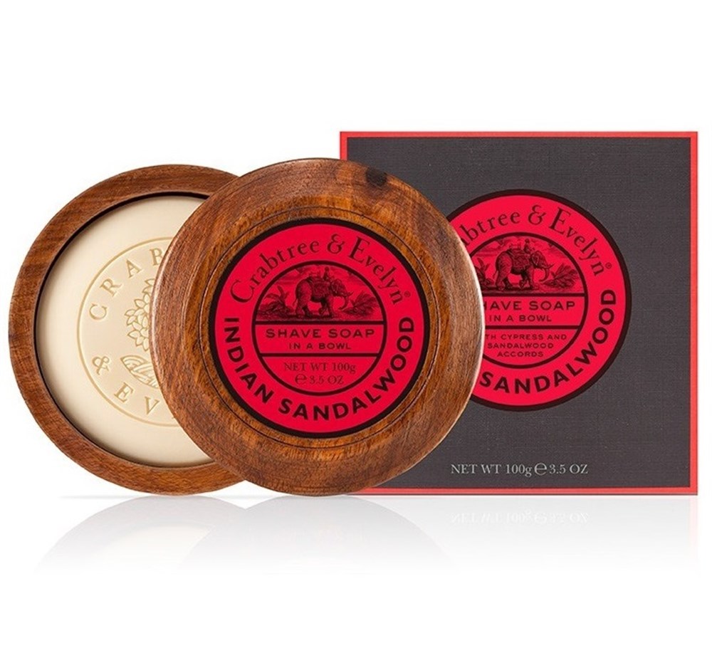 CRABTREE & EVELYN TIRAŞ SABUNU AHŞAP KASELİ INDIAN LIME 100GR