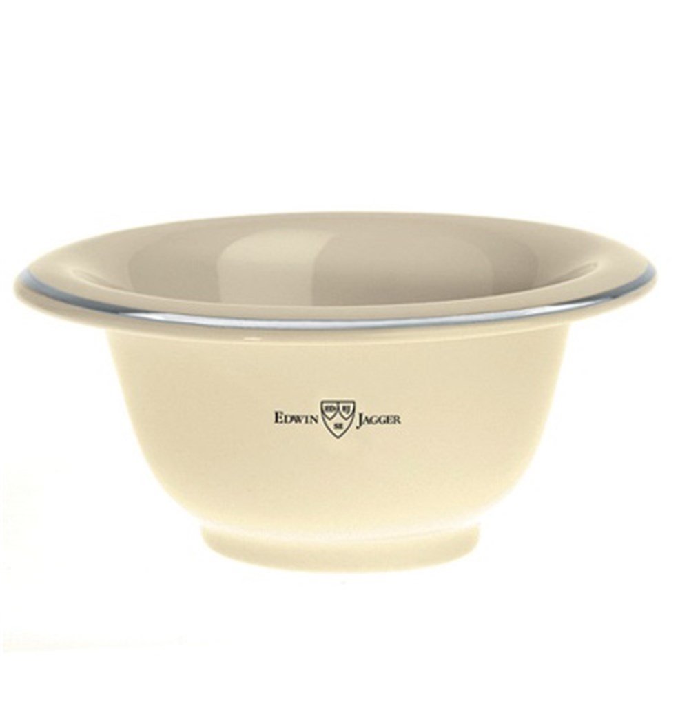 EDWIN JAGGER PORSELEN TIRAŞ TASI BEYAZ - GÜMÜŞ ÇİZGİLİ RN117