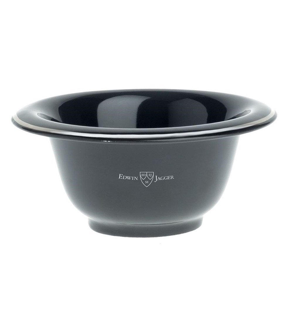 EDWIN JAGGER PORSELEN TIRAŞ TASI SİYAH - GÜMÜŞ ÇİZGİLİ RN116