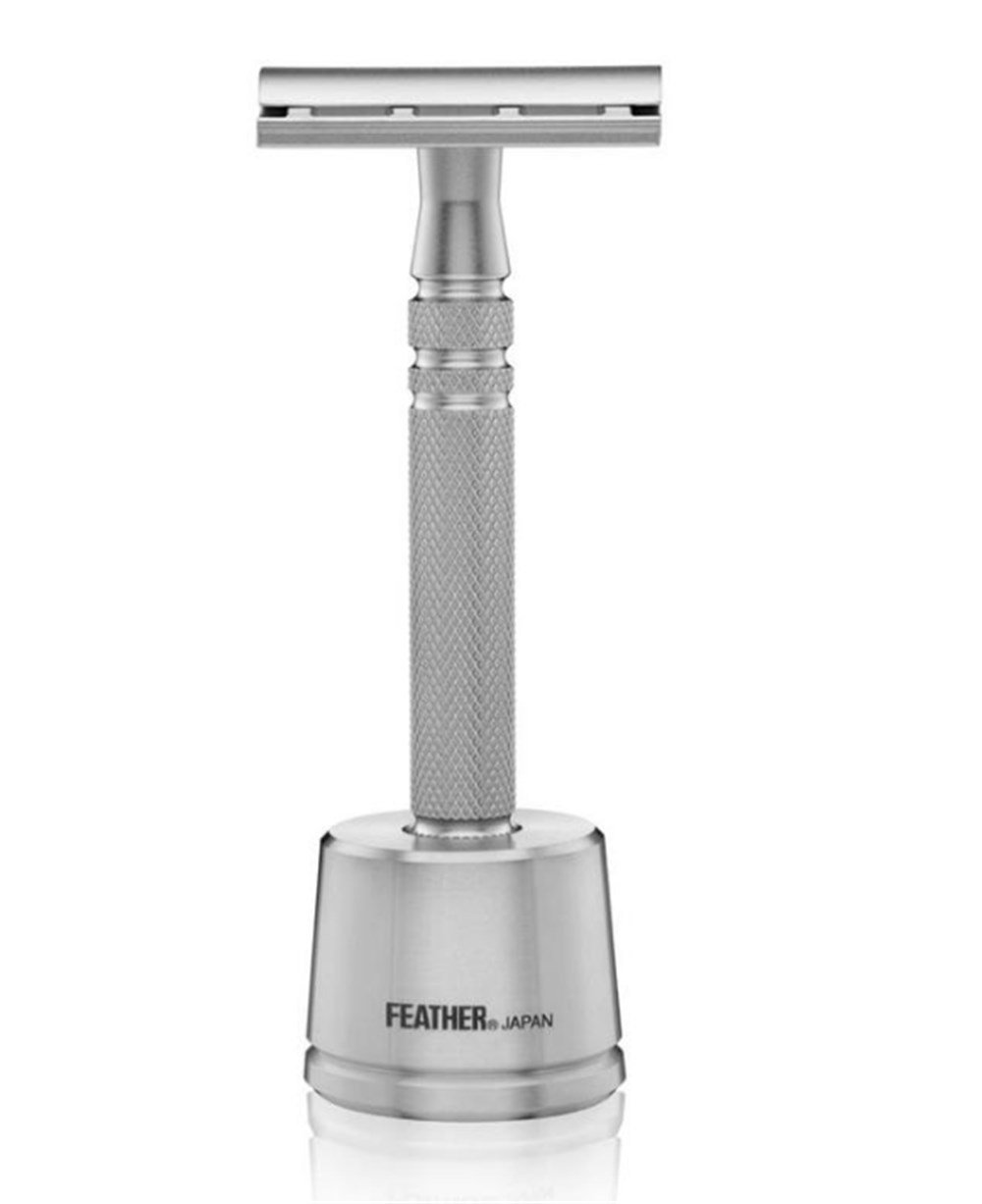 FEATHER AS-D2S ÇELİK ÇİFT KENAR TIRAŞ ALETİ (STANDLI)