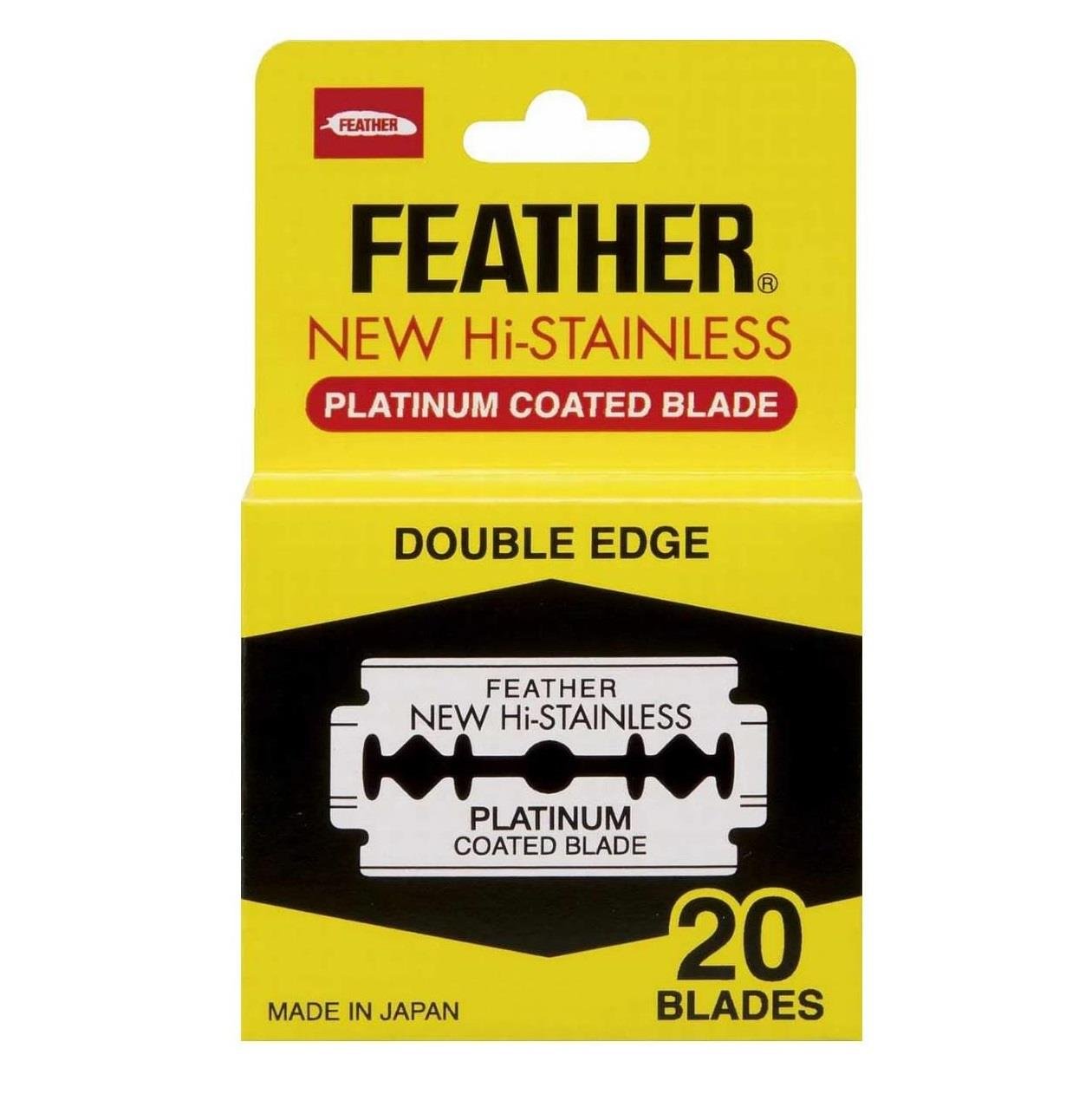 FEATHER HI-STAINLESS PLATINUM ÇİFT KENAR TIRAŞ JİLETİ 20Lİ PAKET