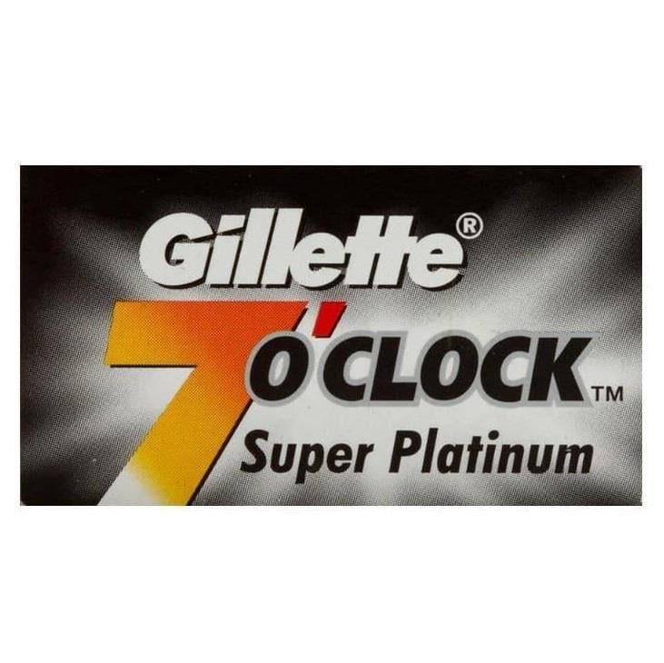 GILLETTE 7O'CLOCK SUPER PLATINUM ÇİFT KENAR TIRAŞ JİLETİ 10LU