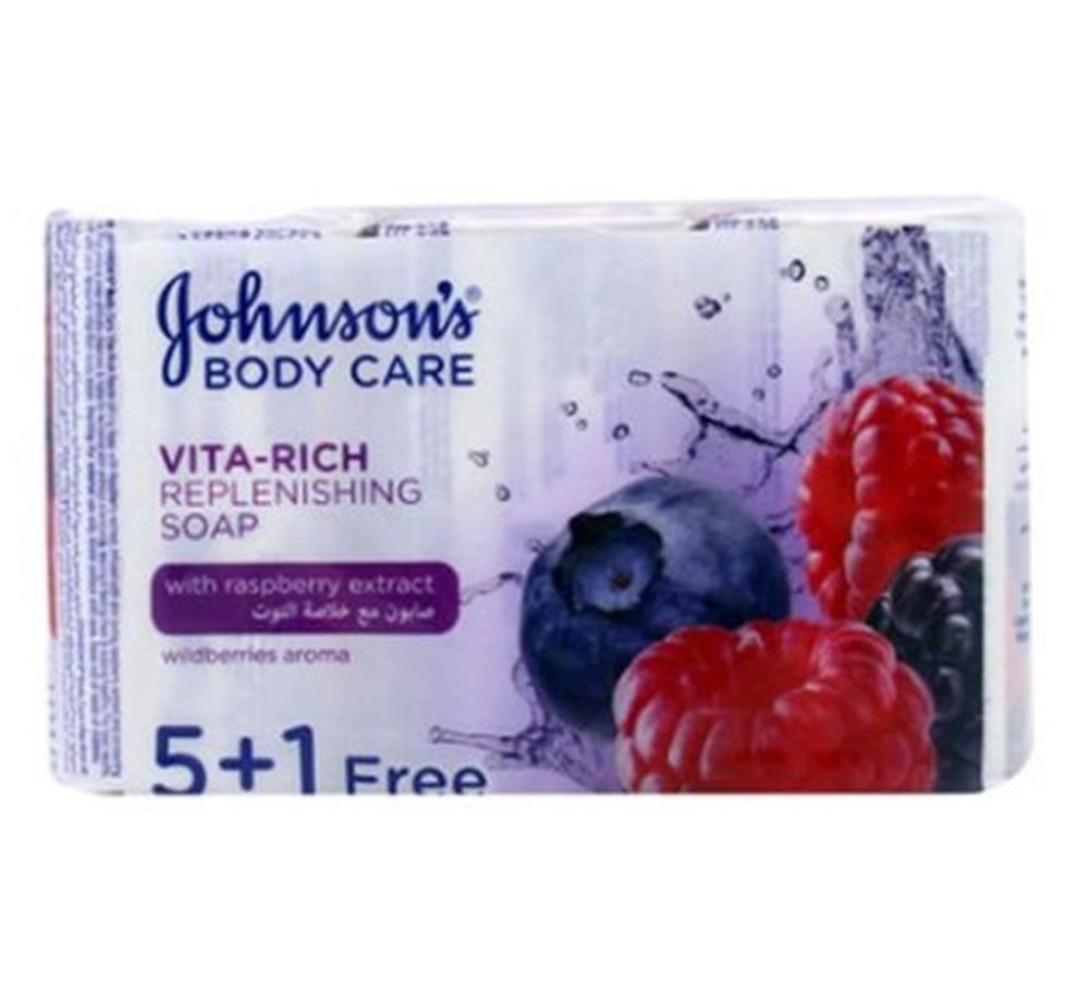 JOHNSON'S SOFT&FRESH VITA-RICH REPLENISHING AHUDUDU KOKULU BANYO SABUNU 6X125G