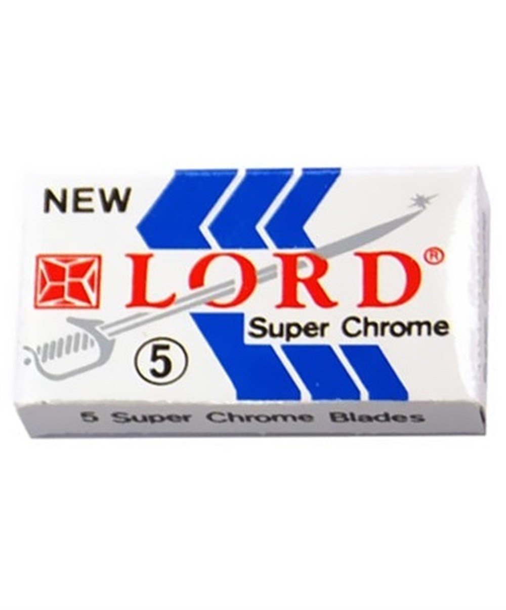 LORD SUPER CHROME ÇİFT KENAR TIRAŞ JİLETİ 5Lİ