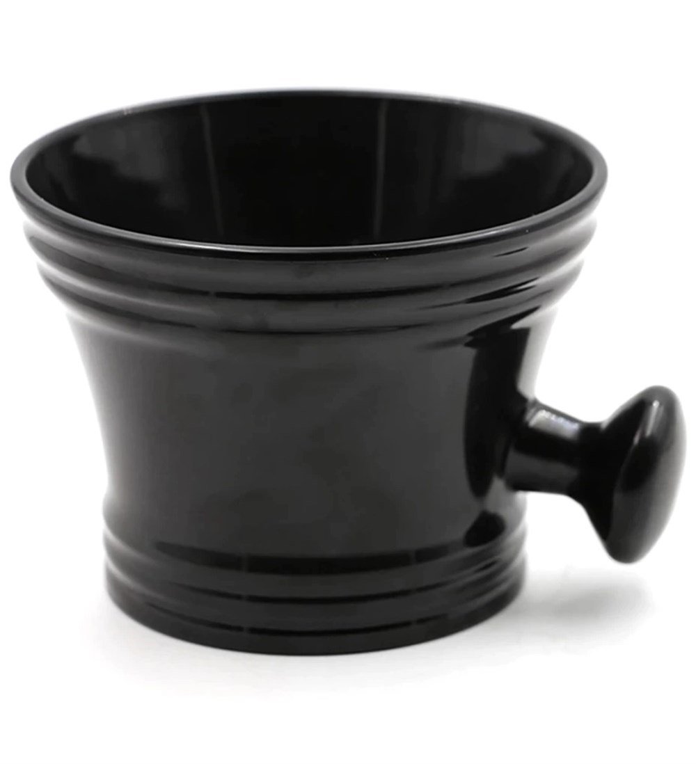 MEN'S GROOMING BARBER PRO MUG PLASTİK TIRAŞ SABUNU KÖPÜRTME KASESİ / SİYAH