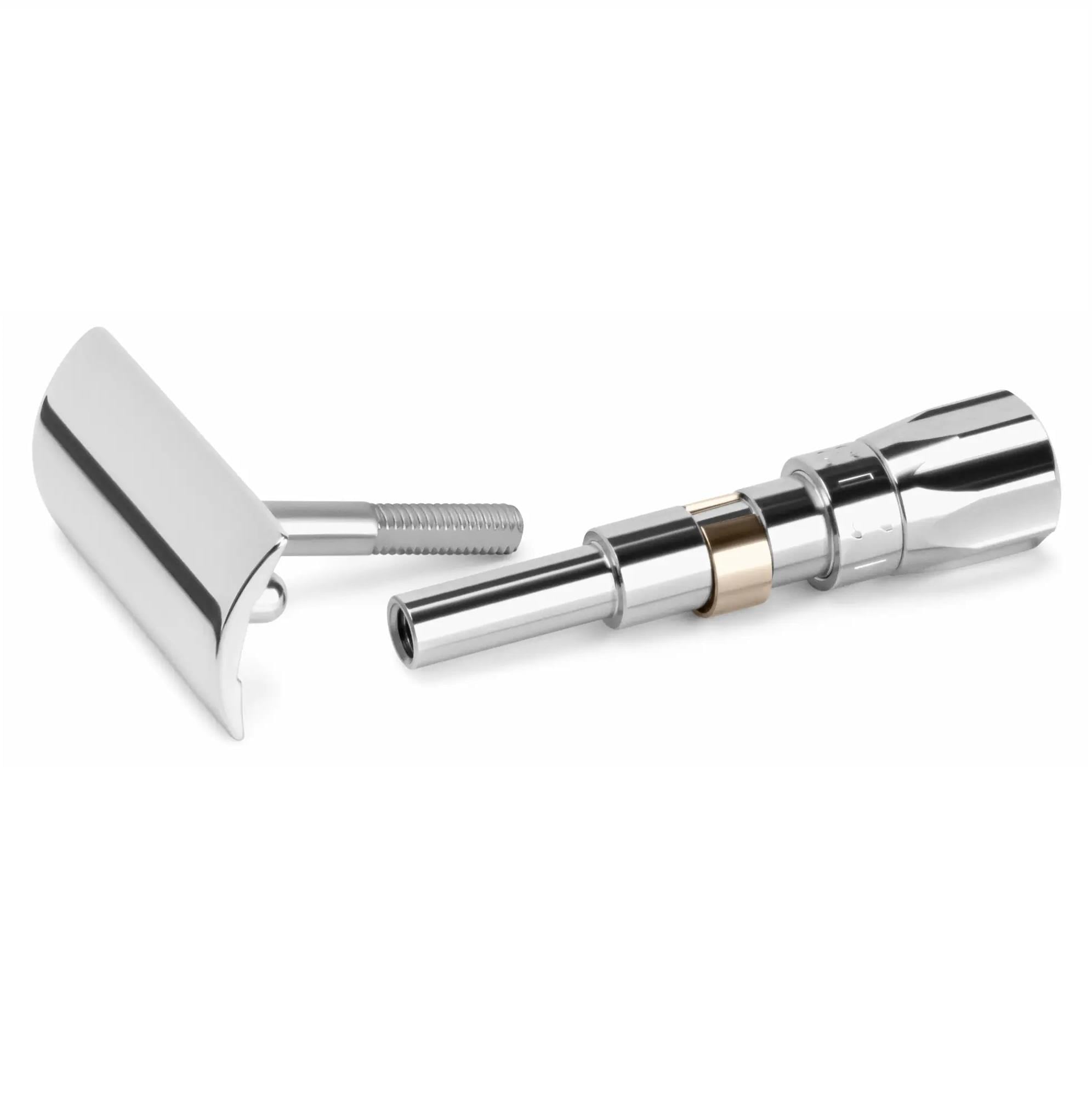 MERKUR SOLINGEN PROGRESS 500 KLASİK TIRAŞ ALETİ İÇİN KROM KNOB VE BAŞLIK