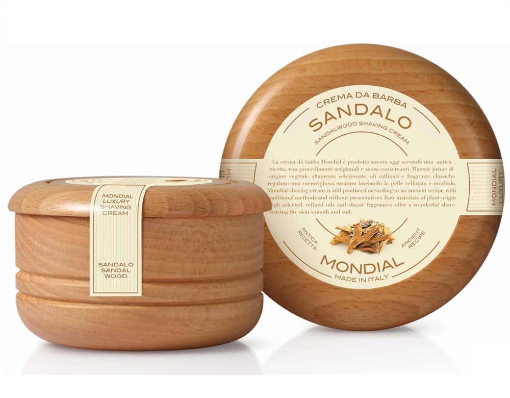 MONDIAL 1908 AHŞAP KASELİ TIRAŞ KREMİ 140ML SANDALO
