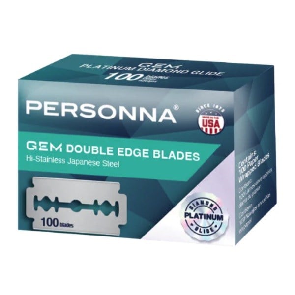 PERSONNA GEM PLATINUM DIAMOND GLIDE ÇİFT KENAR TIRAŞ JİLETİ 100LÜK 