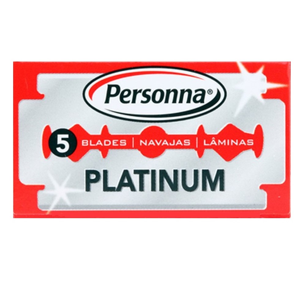 PERSONNA PLATINUM (KIRMIZI) ÇİFT KENAR TIRAŞ JİLETİ 5Lİ
