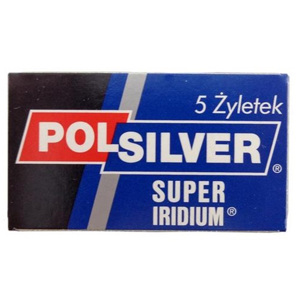 POLSILVER SUPER IRIDIUM ÇİFT KENAR TIRAŞ JİLETİ 5Li 