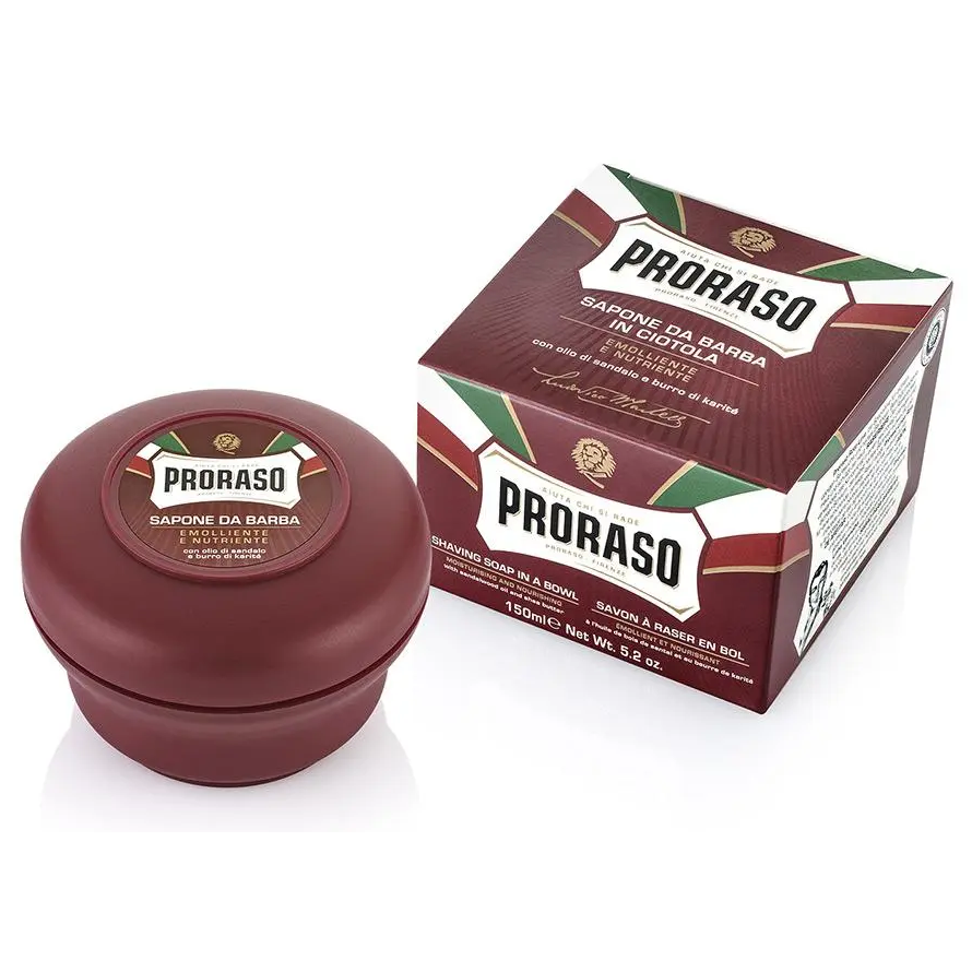 PRORASO TIRAŞ SABUNU KASE SANDAL & SHEA 150ML