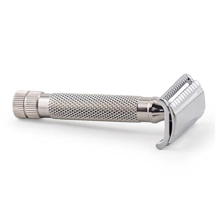 RAZOROCK GERMAN 37 SLANT KLASİK TIRAŞ ALETİ (SUPER KNURLED 316 ÇELİK SAP)