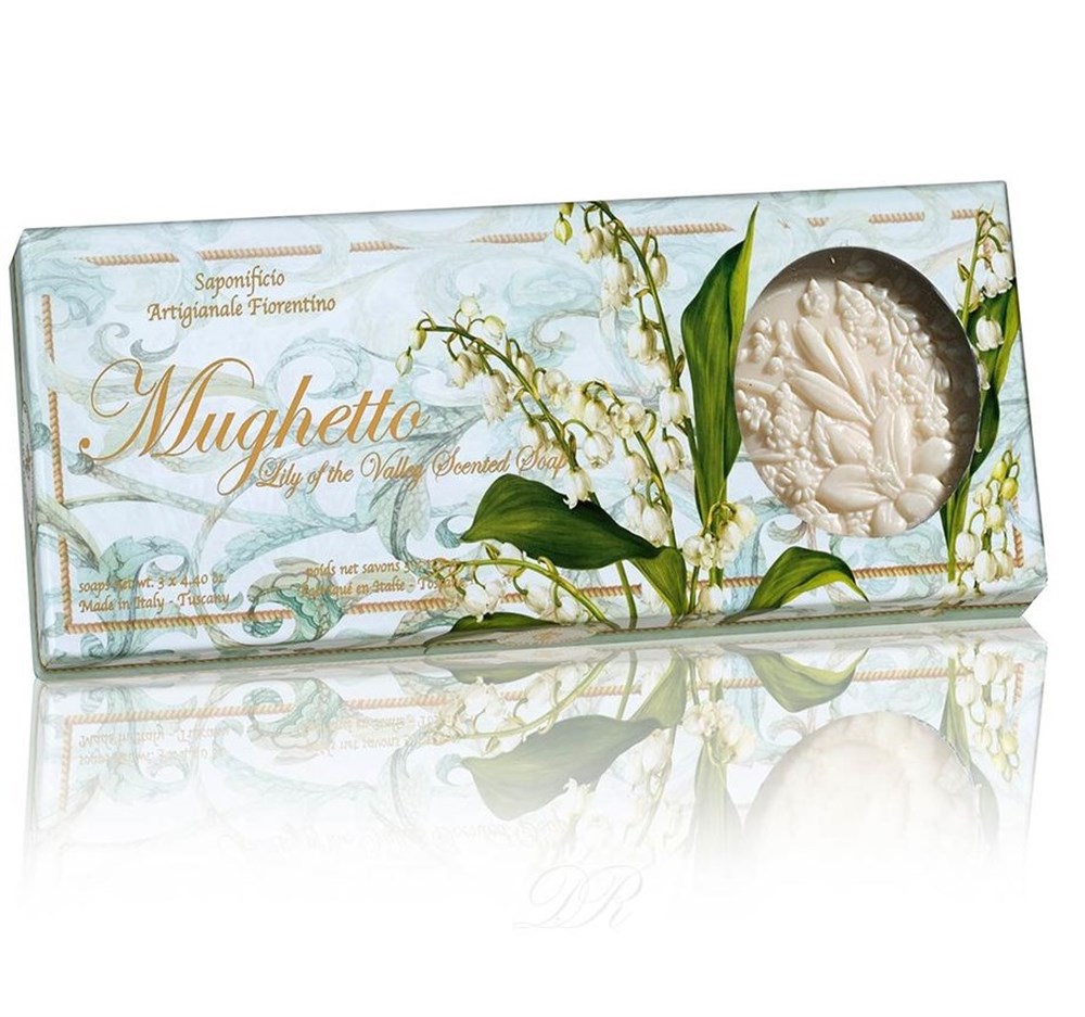 SASAPONIFICIO ARTIGIANALE FIORENTINO BANYO SABUNU 3X125GR LILY OF THE VALLEY