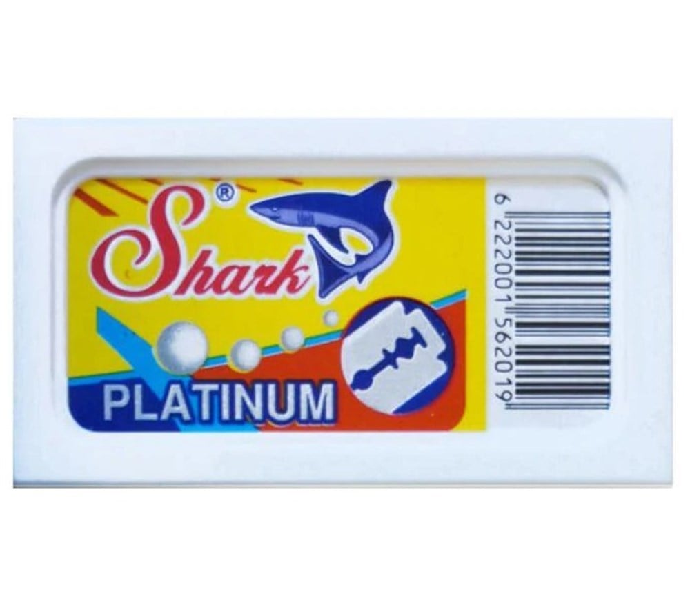 SHARK PLATINUM ÇİFT KENAR TIRAŞ JİLETİ 5Lİ