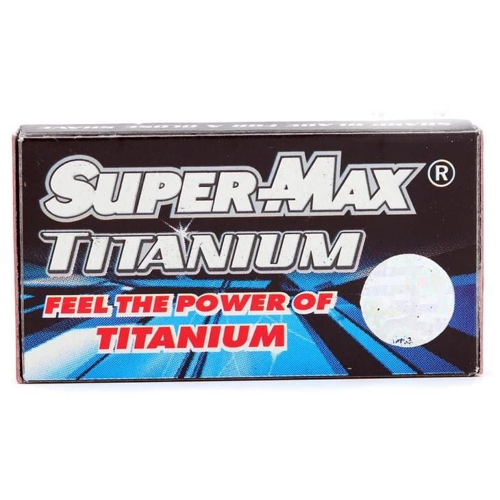 SUPER-MAX TITANIUM ÇİFT KENAR TIRAŞ JİLETİ 5Lİ